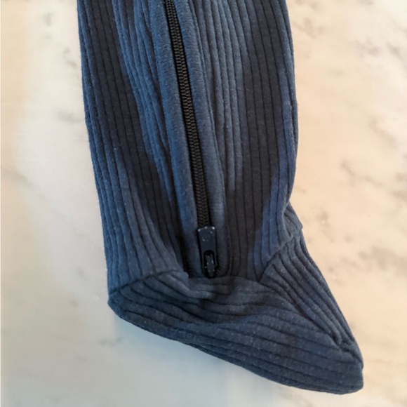 Mori Ribbed Clever Zip Footed Baby Pajamas - Picture 8 of 12